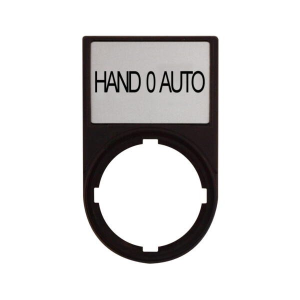MM216493-- Schild+Träger Anzeige: HAND 0 AUTO Befehls- und Meldegerät