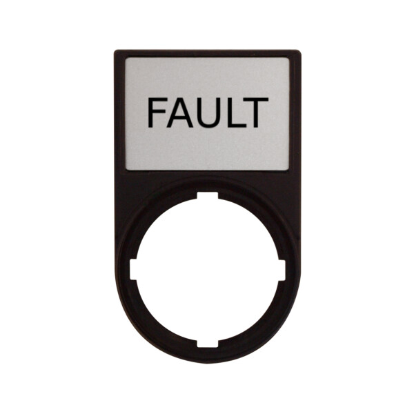 MM216498-- Schild+Träger 30x50 Anzeige: FAULT Befehls- und Meldegerät