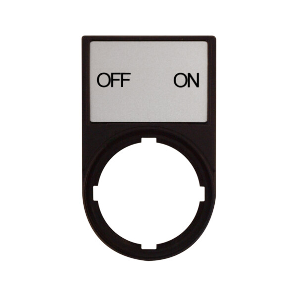 MM216499-- Schild+Träger 30x50 Anzeige: OFF ON Befehls- und Meldegerät