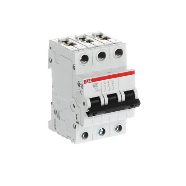 ABB, S203-B80, 2CDS253001R0805, Leitungsschutzschalter B-Char., 80 A, 3P