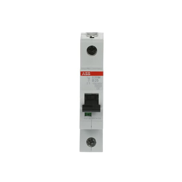 S201M-B25, 2CDS271001R0255, ABB Sicherungsschalter, LSS, S200M, Leitungsschutzschalter B-Char., 10 kA, 25 A, 1P