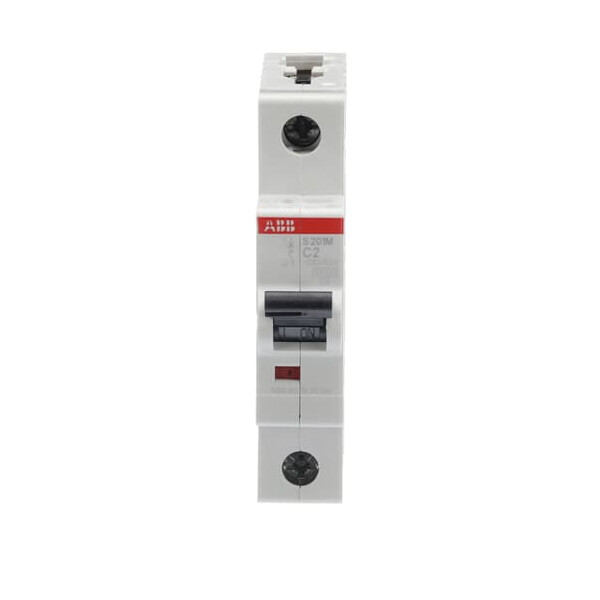 S201M-C2, 2CDS271001R0024, ABB Sicherungsschalter, LSS, S200M, Leitungsschutzschalter C-Char., 10 kA, 2 A, 1P