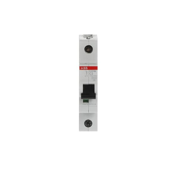 S201M-C3, 2CDS271001R0034, ABB Sicherungsschalter, LSS, S200M, Leitungsschutzschalter C-Char., 10 kA, 3 A, 1P