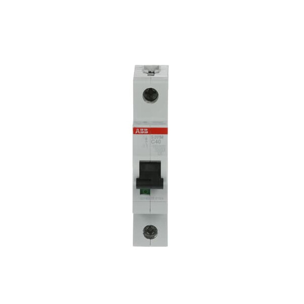 S201M-C40, 2CDS271001R0404, ABB Sicherungsschalter, LSS, S200M, Leitungsschutzschalter C-Char., 10 kA, 40 A, 1P