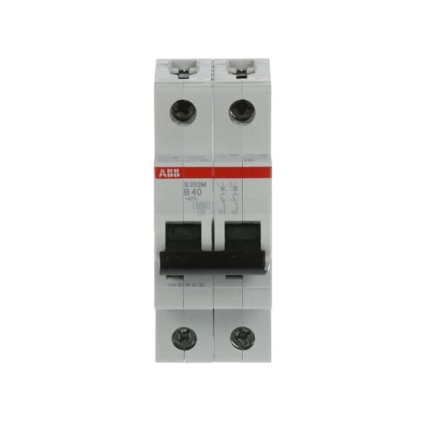 S202M-B40, 2CDS272001R0405, ABB Sicherungsschalter, LSS, S200M, Leitungsschutzschalter B-Char., 10 kA, 40 A, 2P