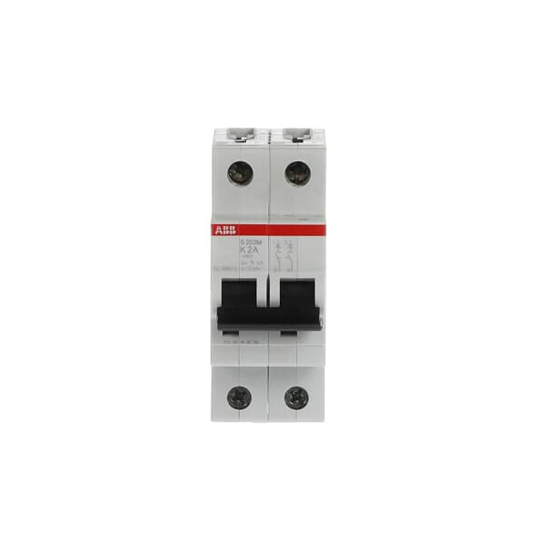 S202M-K2, 2CDS272001R0277, ABB Sicherungsschalter, LSS, S200M, Leitungsschutzschalter K-Char., 10 kA, 2 A, 2P