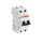 S202M-K6, 2CDS272001R0377, ABB Sicherungsschalter, LSS, S200M, Leitungsschutzschalter K-Char., 10 kA, 6 A, 2P
