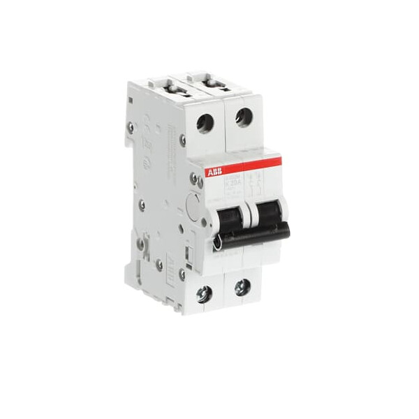 S202M-K20, 2CDS272001R0487, ABB Sicherungsschalter, LSS, S200M, Leitungsschutzschalter K-Char., 10 kA, 20 A, 2P