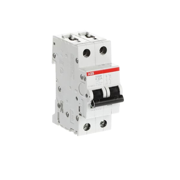 S202M-K32, 2CDS272001R0537, ABB Sicherungsschalter, LSS, S200M, Leitungsschutzschalter K-Char., 10 kA, 32 A, 2P