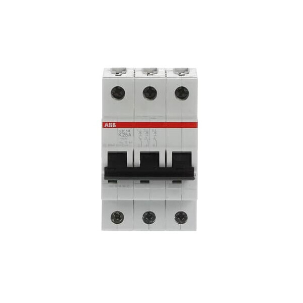 S203M-K25, 2CDS273001R0517, ABB Sicherungsschalter, LSS, S200M, Leitungsschutzschalter K-Char., 10 kA, 25 A, 3P